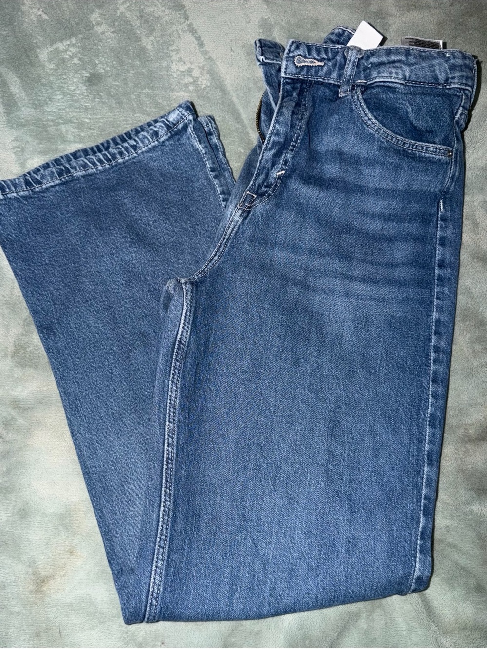 H&M Girls Size 14 Wide Leg High Waist Jeans